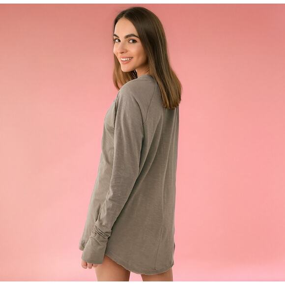 NWT Free People We The Free Arden Tee in Washed Army Sz XS - Picture 2 of 15